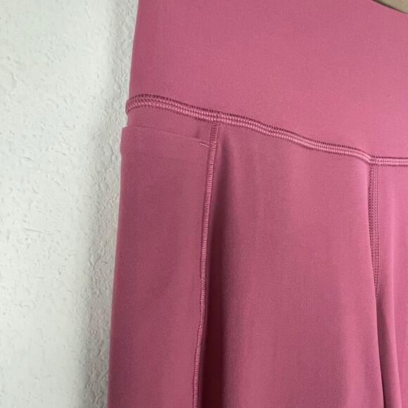 Athleta Transcend Crop Pants Pink Rose Mauve Straight Leg Size S Pockets - Picture 5 of 8